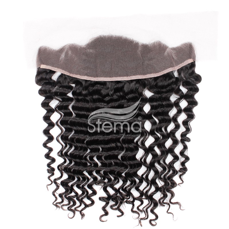 Stema Hair 13x4 Swiss Lace Frontal Deep Wave Virgin Hair